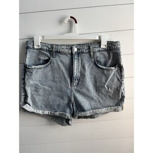 EUC Women's‎ Wild Fable Highest Rise Cuffed Denim Mom Shorts Size 16/33 0171